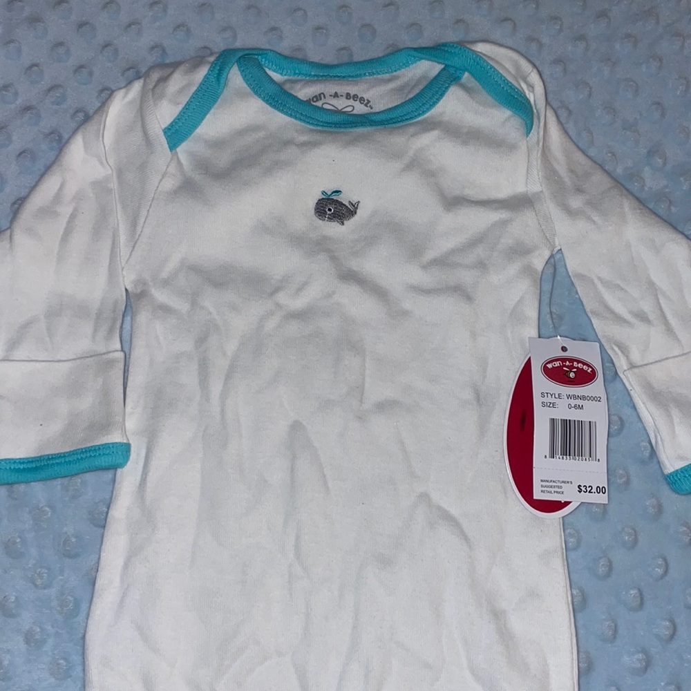 Baby Whale Nightgown 0-6 Months